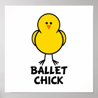Póster Ballet Chick