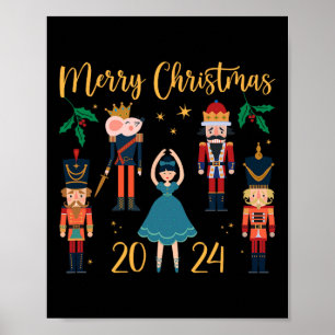Póster Ballet Clara Y Nutcracker Pajama 2024 navidades