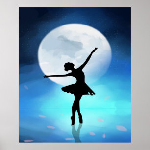 Póster Ballet Dance at the Moon   Useful, Vintage Gift