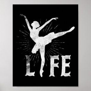 Póster Ballet de amor Vida T Baile de camiseta Regalos de
