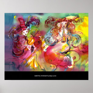 Póster BALLET DE CARNIVAL / Máscara Veneciana,Danza,Músic