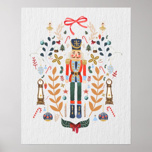 Póster Ballet de los Navidades Nutcracker (Frente)