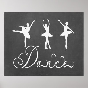 Póster Ballet de motivación de la danza