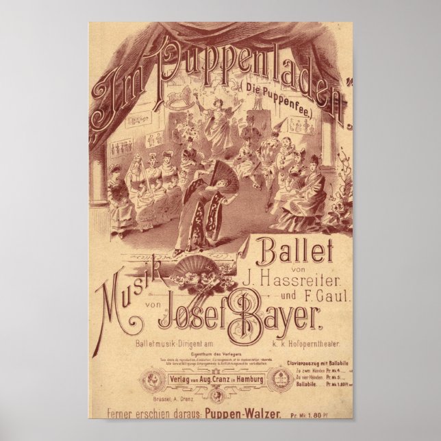 Póster Ballet de muñecas de hadas (Frente)