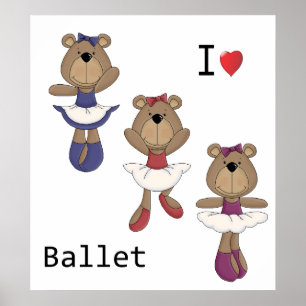 Póster Ballet de oso