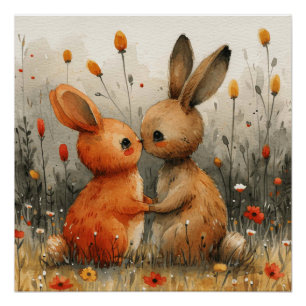 Póster Ballet de tierno abrazo: Un poco de fantasía Bunny