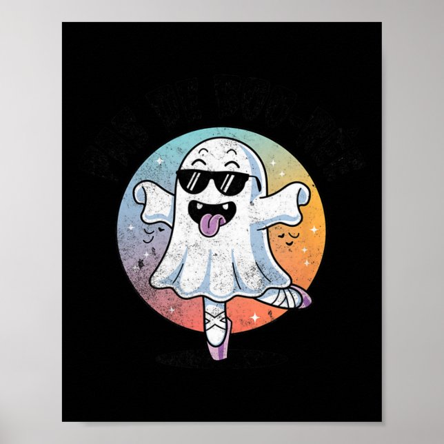 Póster Ballet Fantasma Fantasma De Boo Ree Halloween (Frente)