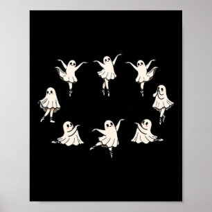 Póster Ballet Gracioso De Boo-rée Famoso Fantasma Fantasm