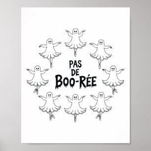 Póster Ballet Gracioso de Boo-rée Fantasma Danza Hallowee