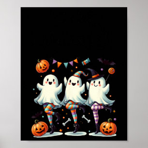 Póster Ballet Gracioso de Boo-rée Fantasma Danza Hallowee