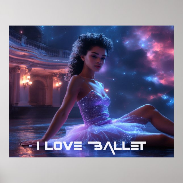 PÓSTER BALLET - I LOVE BALLET (Frente)