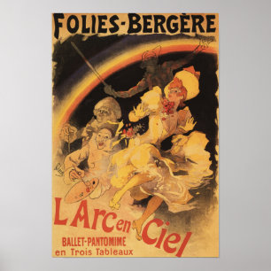 Póster Ballet L'Arc-en-Ciel en Folies-Bergere