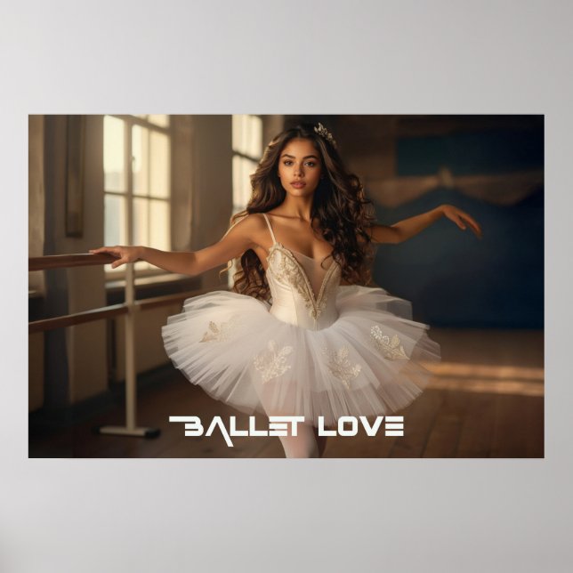 PÓSTER BALLET LOVE - BALLET & DANCE (Frente)