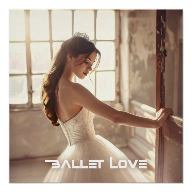 PÓSTER BALLET LOVE - BALLET & DANCE (Anverso)