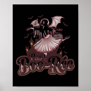 Póster Ballet Pas De Boo-rée Dance Halloween Funny