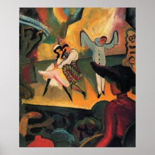 Póster Ballet Rusos, Ballet Ruso por August Macke