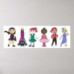 Póster Ballet Tap Jazz Lyrop Hiphop Acro Dance Studio