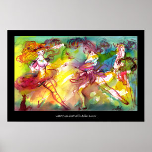 Póster BALLETA DE CARNAVAL / Mascarada veneciana, danza,