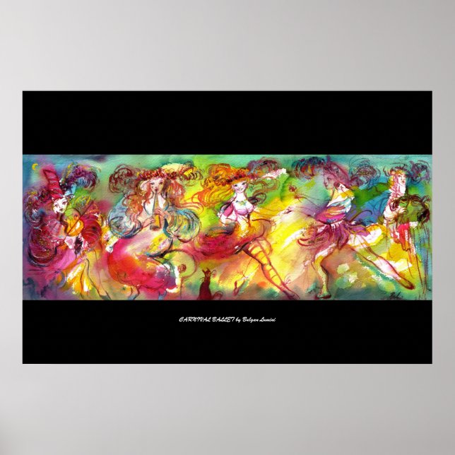 Póster BALLETA DE CARNAVAL / Mascarada veneciana, danza,  (Frente)