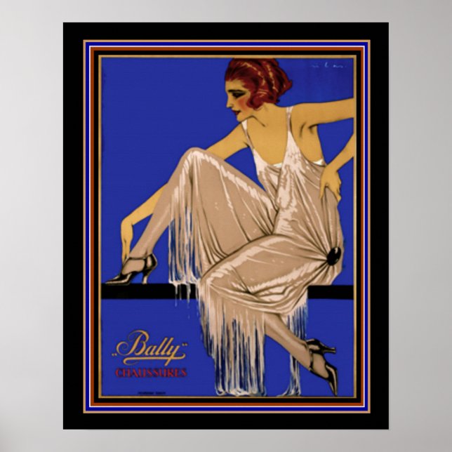 Póster Bally Chausantas Deco Poster 16 x 20 aprox. 1924 (Frente)