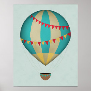 Póster Balón de aire caliente