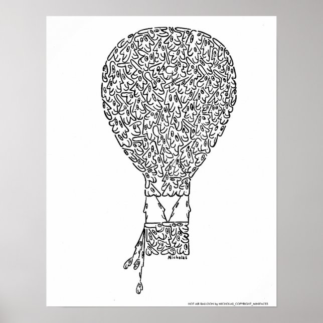 Póster BALÓN DE AIRE CALIENTE de NICHOLAS_COPYRIGHT_M... (Frente)