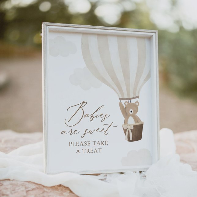 Póster Balón de Oso de Teddy Los bebés de Baby Shower son (Subido por el creador)