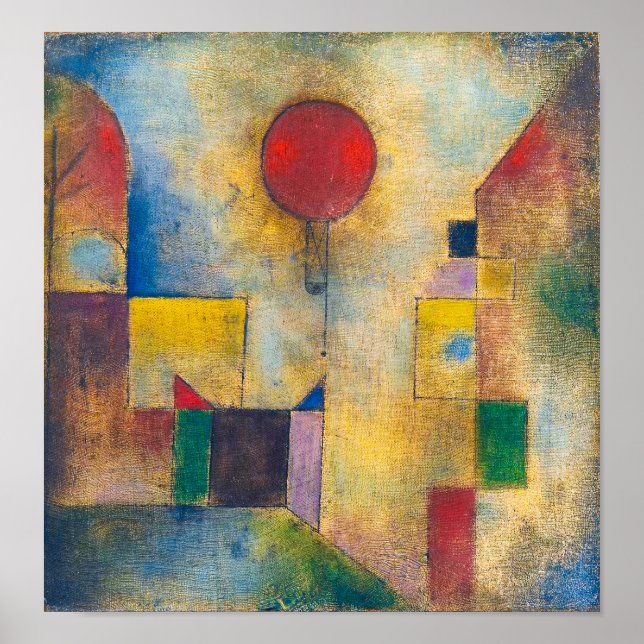 Póster Balón rojo | Paul Klee | (Frente)