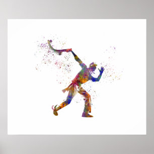 Póster Balón vasco en acuarela