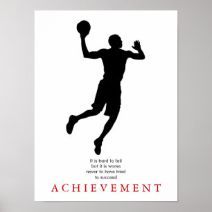 Póster Baloncestista Motivador