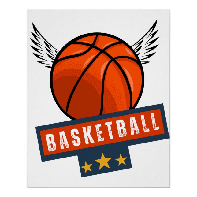 Póster Baloncestistas Deportes de Baloncesto (Anverso)