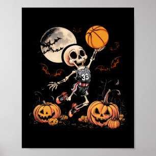Póster Baloncestistas Halloween Halloween Hombres Balonce