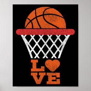 Póster Baloncesto Amor Baloncesto Chica Niño Basketba