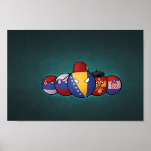 Póster Baloncesto balcánico