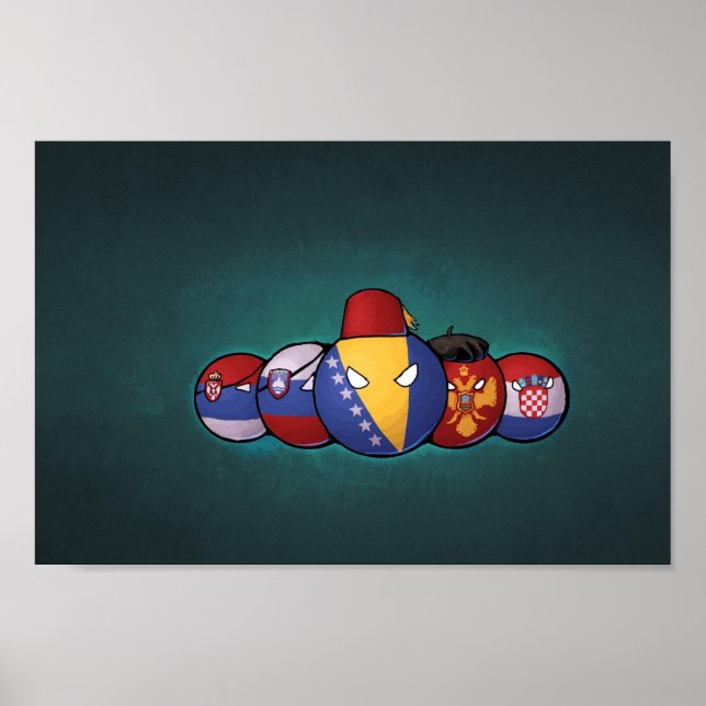 Póster Baloncesto balcánico (Frente)