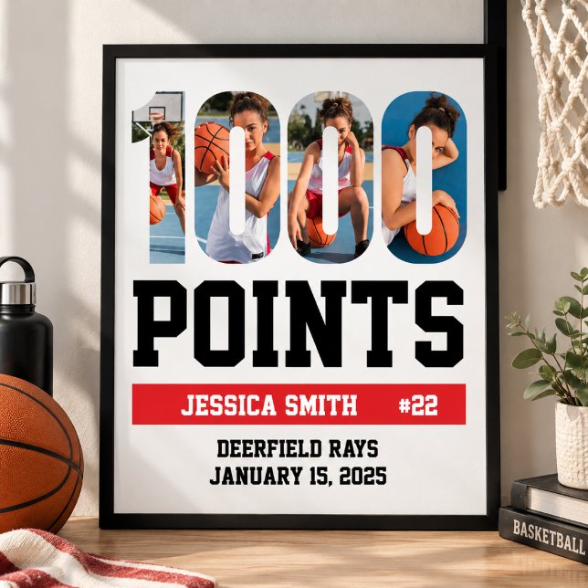 Póster Baloncesto Blanco 1000 Puntos (Subido por el creador)