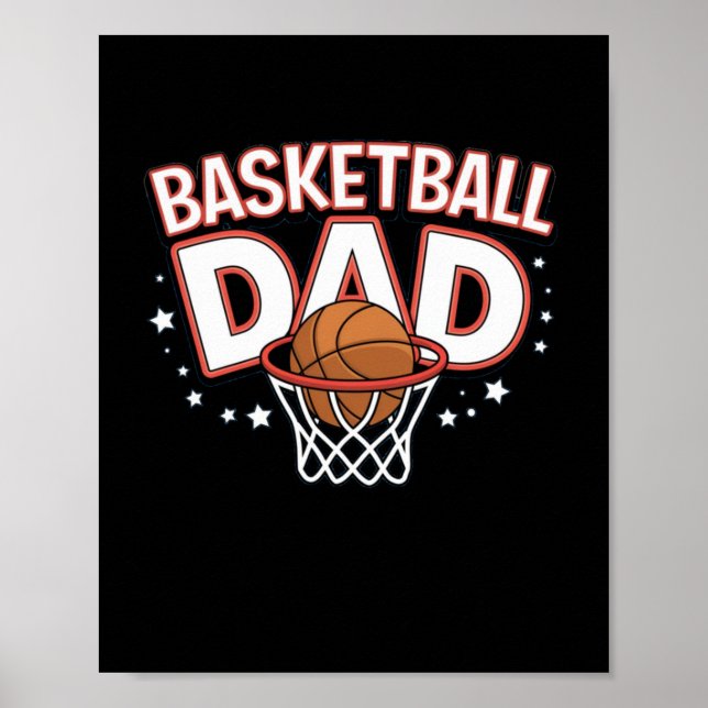 Póster Baloncesto con papá (Frente)