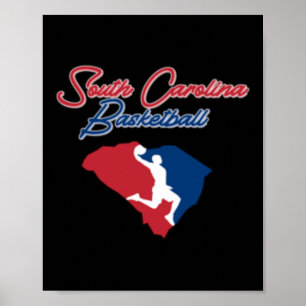 Póster Baloncesto de Carolina del Sur (estados unidos Col