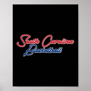Póster Baloncesto de Carolina del Sur (estados unidos Col