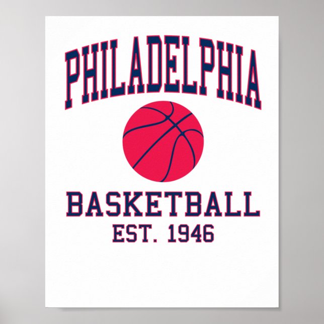 Póster Baloncesto de Filadelfia (Frente)
