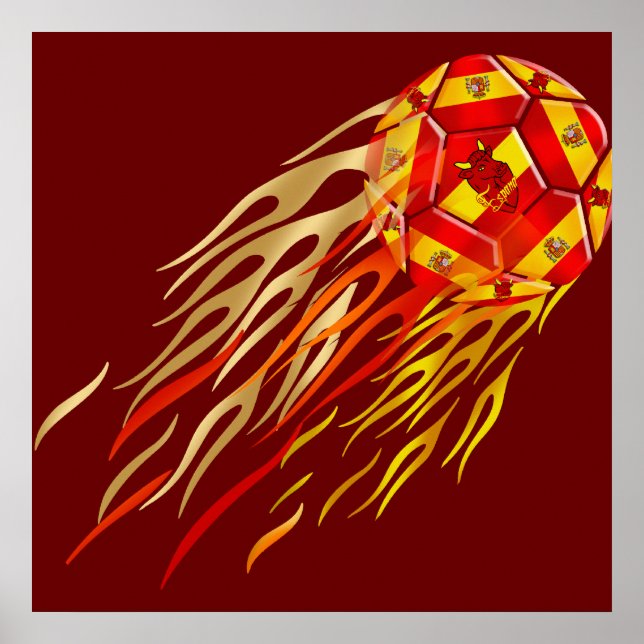 Póster Baloncesto de fútbol sala de España (Frente)