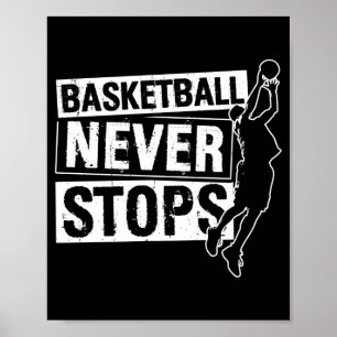 Póster Baloncesto detiene el juego de baloncesto