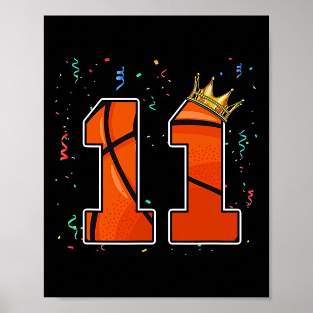 Póster Baloncesto en el 11° aniversario Bo (Frente)