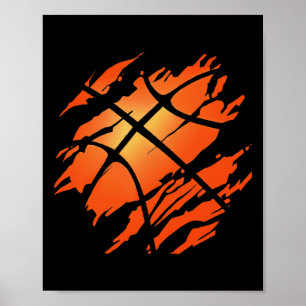 Póster Baloncesto Estados Unidos Bandera Deportiva Atleta