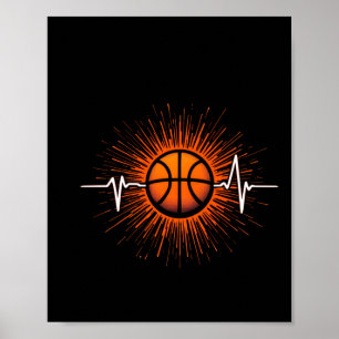 Póster Baloncesto Heartbeat - Amor Por El Juego