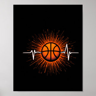 Póster Baloncesto Heartbeat - Amor Por El Juego