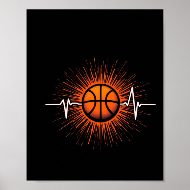 Póster Baloncesto Heartbeat - Amor Por El Juego (Frente)
