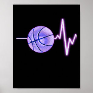 Póster Baloncesto Heartbeat - El baloncesto más divertido
