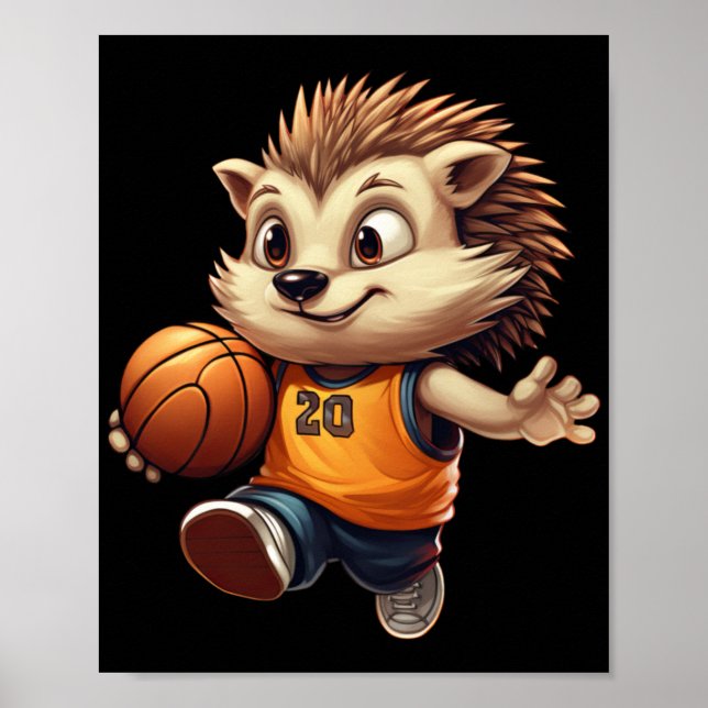 Póster Baloncesto Hedgehog 1 (Frente)