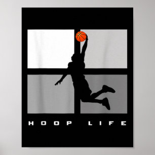 Póster Baloncesto Hoop Life Hombres Hombres Fun Baloncest